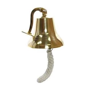 Campana Náutica Decorativa de Latón Antiguo, Personalizable, Hecha a Mano, Regalo para el Hogar, de la India - Product Image 3