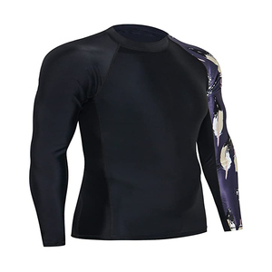 Custom Sublimation <b>Printed</b> UV Protection Compression Shirts Breathable <b>Surfing</b> MMA Spandex Rash Guard Adult Kids Men Rashguard - Product Image 3