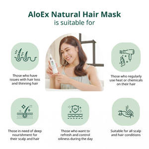 OBM Sérum fortifiant pour cheveux bio Cuir Chevelu Hydratation Protection thermique et anti-chute de cheveux aux extraits naturels de plantes - Product Image 3