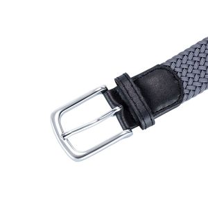 เข็มขัดยืดแบบถักยืดหยุ่นสำหรับผู้ชาย/ผู้หญิง/เด็กชาย/เด็กหญิง สีดำ สีขาว สีแดง สีเทา สีกาแฟ สีกากี สีน้ำเงินกรมท่า สีเขียว; ไซส์ 4 - Product Image 5