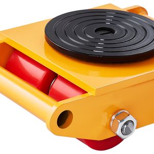 Carretilla de Transporte de Carga Pesada con 4 Ruedas de PU, Capacidad de 13,200 LBS/6T, para Maquinaria Industrial, Ruedas Giratorias Industriales, Construcción de Acero al Carbono - Product Image 6