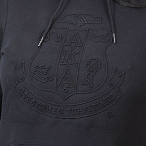 Sudadera con Capucha de Invierno con Estampado Midnight, Color Negro, para Mujer, Premium, 100% Algodón, Felpa Ecológica, 360g, Estilo Griego Informal - Product Image 6