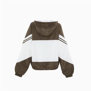 เสื้อแจ็คเก็ตกันลมสำหรับผู้หญิง OEM น้ำหนักเบา ระบายอากาศได้ดี ดีไซน์สีสันตัดต่อ พร้อมฮู้ดสำหรับกิจกรรมกลางแจ้ง - Product Image 5