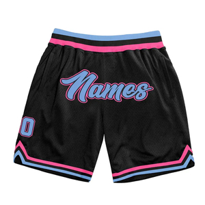 Shorts de basket-ball pour hommes Basic Green Rice Mesh, décorés de rayures blanches et vertes, avec application brodée, nom, numéro et logo personnalisés. - Product Image 1