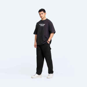 Custom Logo 100% Cotton Oversized <b>Tshirt</b> Men Short Sleeve Drop Shoulder Black <b>Tshirt</b> Personalized Plus Size Men <b>Tshirt</b> Available - Product Image 5