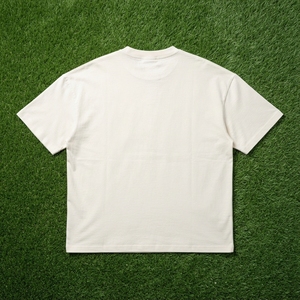 Men's Cream T Shirt Oversized Crew <b>Neck</b> Short Sleeve Casual Streetwear Cotton <b>Tshirt</b> Minimalist Fashion Top - Product Image 5