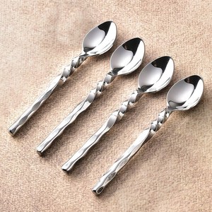 Modern Design Metal Spoon <b>Set</b> for Serving Cooking and Eating - Product Image 3