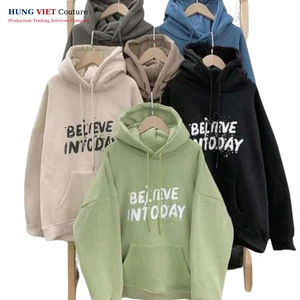 Vente en gros Sweat-shirt à capuche uni avec logo personnalisé Sweat-shirt pull-over vierge sans capuche - Product Image 4