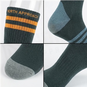 Thermal <b>Knee</b> <b>High</b> <b>Socks</b> Striped Design Thick Knitted Warm Winter Hiking <b>Socks</b> for Adults - Product Image 4