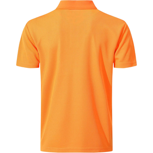 Men's <b>Orange</b> Short Sleeve for Shirt Casual 100% Cotton Solid Breathable Jersey Plain Dyed OEM Custom Brand Summer Everyday Wear - Product Image 2