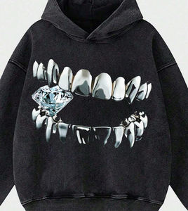 Sudadera con capucha de alta calidad, a la moda, con cremallera, estampada, fabricada en fábrica, a precio económico, para hombre. - Product Image 4