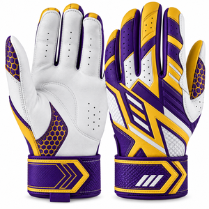 Elosn Sports Manufacture Leather Batting Gloves With Wrist Support For Training Unisex Adult Flexible Breathable Durable Gloves - Product Image 6