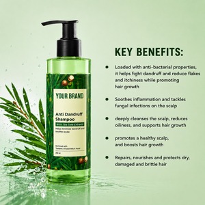 OEM Private Label Anti Dandruff Scalp Purifying <b>Shampoo</b> with Tea Tree and <b>Zinc</b> <b>Pyrithione</b> - Product Image 4