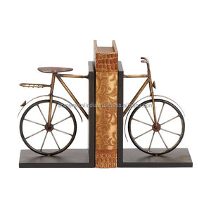 Sujetalibros decorativo de metal para bicicleta en diseño sólido con acabado marrón perfecto para soporte de documentos de escritorio y organización elegante - Product Image 6