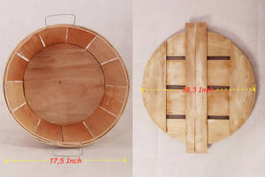 Equipo de cangrejo más vendido: cesta redonda de cangrejo de astillas de madera importada de Vietnam - Product Image 5