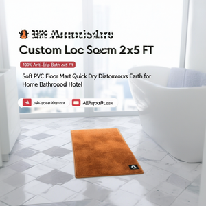 Alfombra de Baño Antideslizante 100% con Logotipo Personalizado, 2x5 Pies, Alfombra de PVC Suave de Secado Rápido con Tierra de Diatomeas para Hogar, Baño y Hotel - Product Image 3