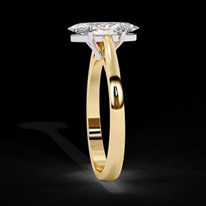 Marquise Moissanite Engagement <b>Ring</b>, 925 Sterling <b>Silver</b> <b>Ring</b>, <b>Solitaire</b> Wedding <b>Ring</b>, Marquise Cut Bridal <b>Ring</b> - Product Image 2
