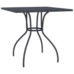 Ensemble de salle à manger de jardin pliable en métal anthracite à 5 pièces pour repas en plein air - Product Image 6