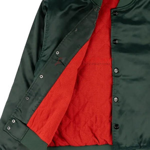 Chaqueta de Satén para Hombre, Precio Económico, Color Sólido, Cuello Alto, Bolsillos Laterales, Transpirable, Ecológica, Personalizable, para Invierno - Product Image 6