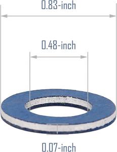 90430-12031 9043012031 M12 Fiber/Aluminium Olie Aftapplug Pakking Wasmachine Vervangt 095-156 Voor Toyota - Product Image 4