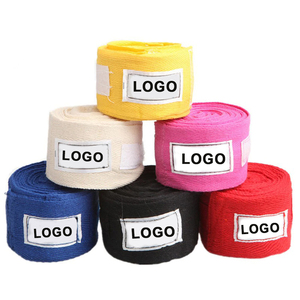 Bandages de boxe en coton, protection des poignets pour l'entraînement MMA Muay Thai, haute élasticité, toutes saisons, multicolores - Product Image 1