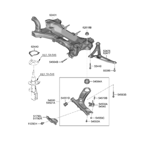 Pièces et accessoires automobiles et camionnettes Kona neuves, côté gauche 54500I3000 - Product Image 2