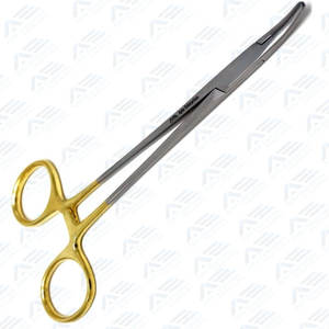 Porte-aiguilles incurvé Heaney TC 15,24 cm avec inserts en carbure de tungstène et anneaux dorés à mécanisme de verrouillage - Product Image 5