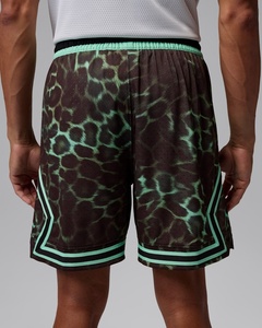 Shorts de sport pour homme 100 % polyester, maille respirante à séchage rapide, imprimé, taille élastique avec cordon de serrage pour la course et le basketball - Product Image 4