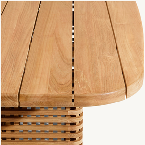 Mesa de comedor en oferta, hecha de madera resistente y duradera, anti-termitas, para comedor o sección de comedor de hotel. - Product Image 5