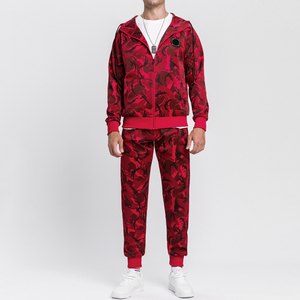 High Quality <b>Men's</b> 100% Polyester Solid Anti-Uv Heavyweight Winter Hooded Tracksuits Sets Windbreaker Customized Logo Printing - Product Image 3