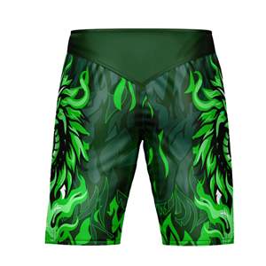 Pantalones Cortos de Artes Marciales Mixtas (MMA) Personalizados con Sublimación, Diseño Impreso, Cintura Elástica, Poliéster/Spandex, MOQ Bajo - Product Image 2