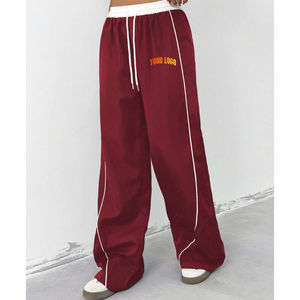 Pantalones Deportivos Holgados para Mujer, Cintura Alta, Cómodos, con Bolsillos, Impresión de Logotipo Personalizado, Servicio OEM - Product Image 4