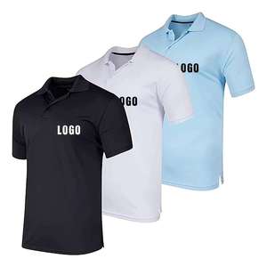 เสื้อโปโลถักไหมพรมสีพื้นเรียบง่าย สไตล์พื้นฐาน กระดุมติด ผ้าฝ้าย 100% แขนสั้น เสื้อสเวตเตอร์ผู้ชาย - Product Image 1