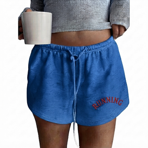 Pantalones Cortos Deportivos de Verano para Mujer, Personalizables, de Alta Calidad, Color Sólido, Transpirables, de Secado Rápido, Corte Regular, 100% Algodón, con Bolsillos Laterales - Product Image 5