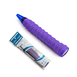 Ruban adhésif antidérapant en PU souple pour raquette de badminton, design de logo personnalisé, haute absorption de la transpiration, pour entraînement professionnel, raquette de squash, 60 pièces - Product Image 1