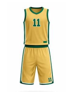 Ensemble de maillots de basket-ball sublimés personnalisés, gris bleu, col en V, sans manches, évacuation de l'humidité, taille élastique, uniforme d'équipe unisexe pour adultes - Product Image 2