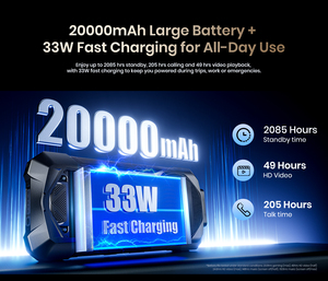 Fossibot F115 Ultra Rugged Smartphone 6.78 Inch Display Android 16 MT6858 (25MS) D7100 20000mAh 50MP <b>Cameras</b> 12GB 256GB IP69K - Product Image 5