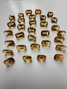 Citrine TFH longue taille coussin 8x12 mm, lot de 32 pièces et 105 carats, taille C/B, couleur vibrante, coupe étonnante, pour la création de bijoux - Product Image 4