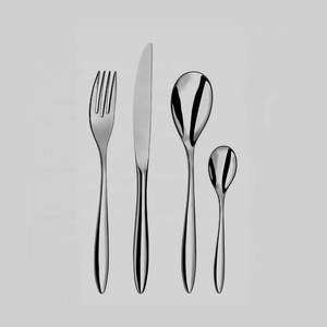Cubiertos chapados en oro reutilizables de acero inoxidable para banquetes de bodas con corte de diamante, juego de cuchara y tenedor de mango largo de diseñador - Product Image 3