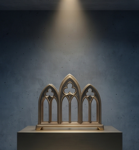 Servilletero de Metal con Diseño de Arco de Catedral Gótica, Texturizado, para Cocina y Comedor, Venta al por Mayor - Product Image 2