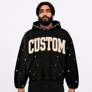 Fabricante de Sudaderas Personalizadas para Hombre, Estilo Skate, Felpa Gruesa, Suministro para Compradores de Marcas Estadounidenses - Product Image 1