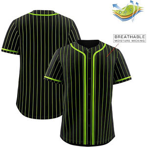 Maillots de baseball performants Tissu technique en polyester Coupe athlétique Conception pour la gestion de l'humidité - Product Image 3