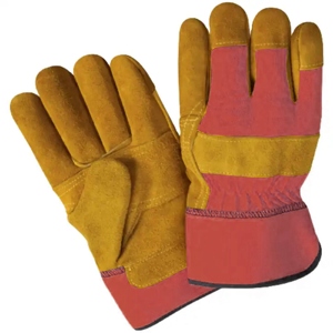 High Quality Canadian Rigger Heavy Duty Cowhide Split Leather Safety Gloves Comfortable Soft Knitted Work Hand <b>Arm</b> Protection - Product Image 4