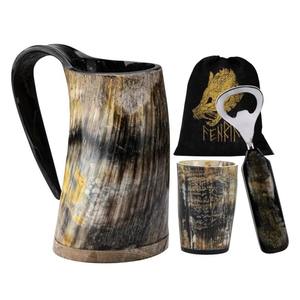 Meilleure Vente : Nouvelle Tasse à Boire Viking Artisanale en Corne de Buffle Semi-Sculptée, Écologique, Motif Animal, Idéale pour Noël - Product Image 6