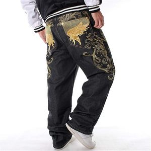 Jean baggy noir pour homme, style hip-hop, coupe ample, vintage années 90, cargo, denim, mode, danse, skater, skateboard - Product Image 4