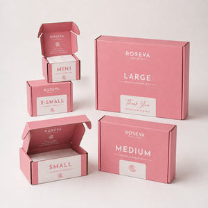 Caja de Cartón Corrugado Rosa Personalizada, Caja de Regalo para Envío, Laminación Mate, Embalaje Reciclable - Product Image 6