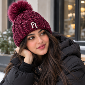 Bonnet d'hiver tricoté pour femme de haute qualité avec pompon coloré, revers côtelé, logo brodé personnalisé, casquette tendance, fournisseur B2B en gros - Product Image 3