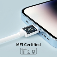 Chargeur rapide USB-C PD 20W avec câble de 2 mètres pour téléphone portable, prise de type G britannique