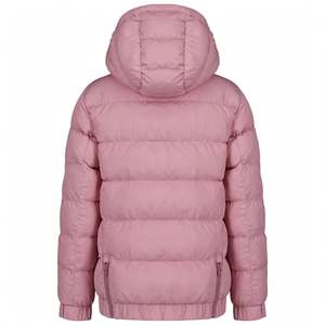 Custom Winter Thick Warm Down Jackets Hooded Zipper <b>Long</b> Sleeve Unisex Black <b>Coats</b> Casual Loose Fit Wholesale Puffer Jackets - Product Image 2
