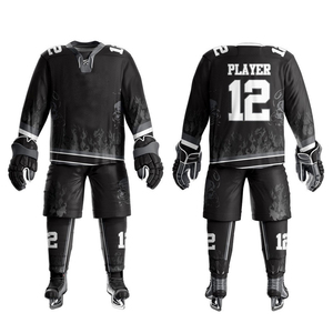 Uniforme de hockey sur glace pour hommes personnalisable de haute qualité, 100% polyester respirant, imprimé, best-seller - Product Image 1